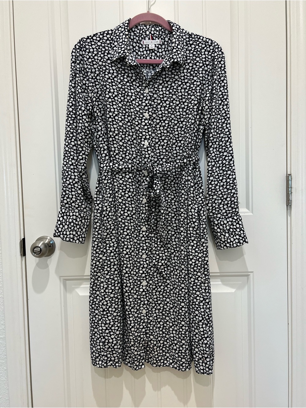 Tommy Hilfiger Navy and White Floral Blazer